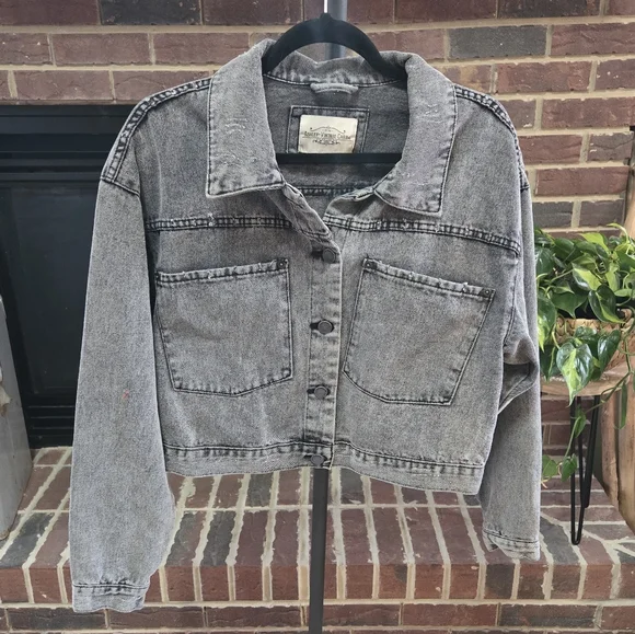 Ashley Vintage Charm Jackets Coats Nwot Oversized Black Jean